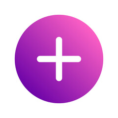 Obraz premium add gradient icon
