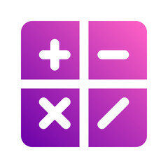 calculator gradient icon