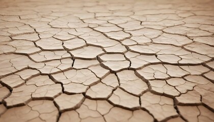 Dry Cracked Earth Texture Digital Painting Dried Ground Climate Change Background Nature Design