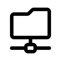 folder line icon