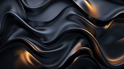 Obraz premium Luxurious abstract black background for modern wallpapers, Ai Generated.