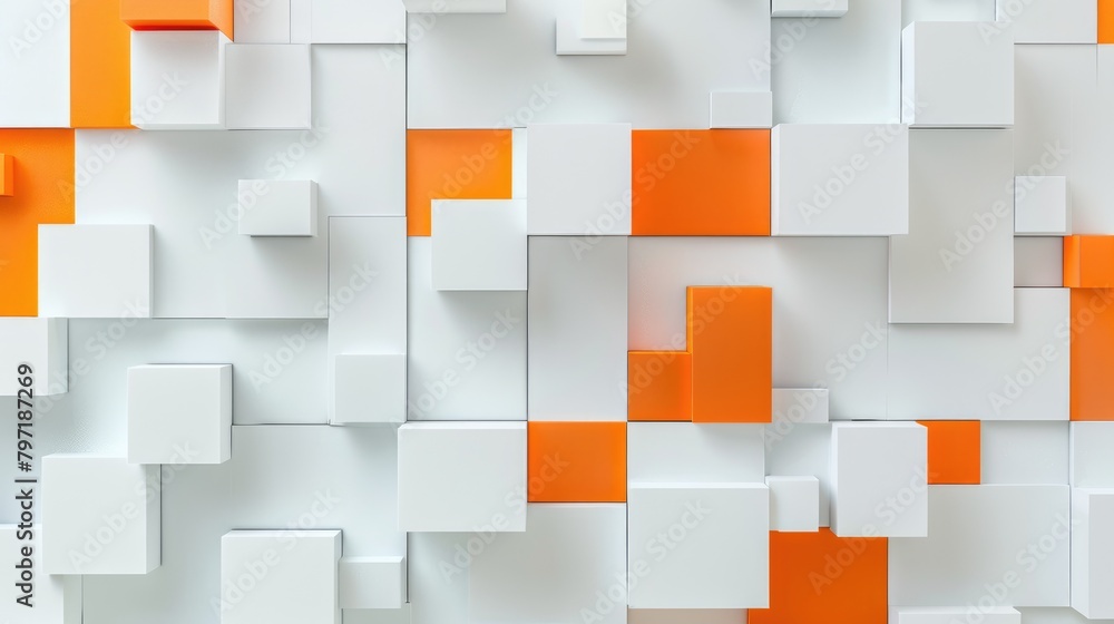 Poster immerse yourself in an abstract 3d modern square backdrop. ai generated.