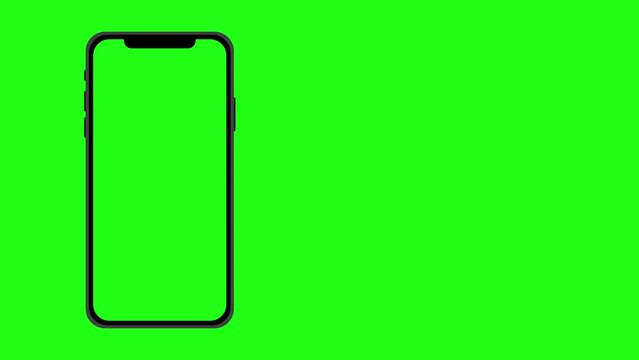 4K animation with mobile phone mockup green screen, Smartphone with blank green screen, front view,
3d Smartphone With Blank Green Screen Isolated, smartphone mockup with chromakey screen.