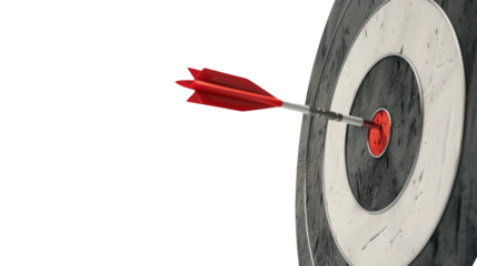 Target with red arrow