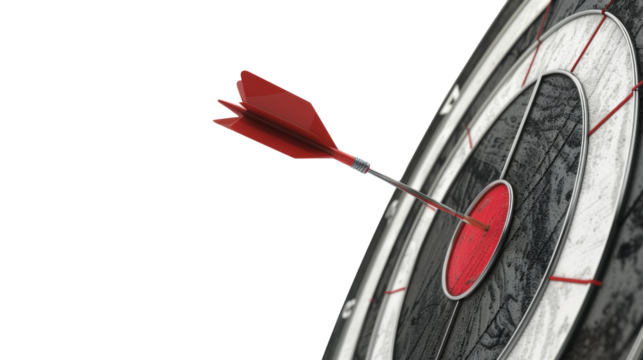 Target with red arrow