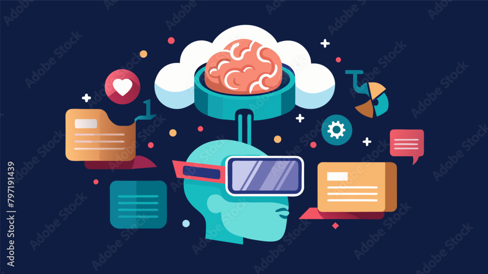 Poster a virtual reality headset that scans your brain and stores a digital copy of your thoughts and exper