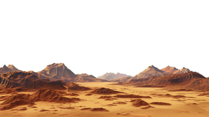 Naklejka premium Landscape with mountain range in the horizon