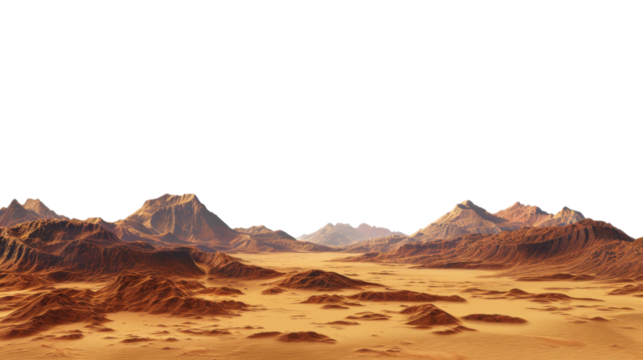 Landscape with mountain range in the horizon