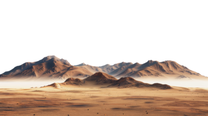 Landscape with mountain range in the horizon