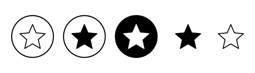 Star Icon vector isolated on white background. Star vector icon. Rating symbol