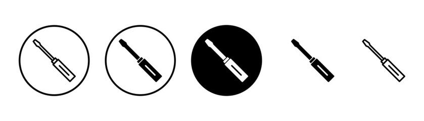 Screwdriver icon vector isolated on white background. Screwdriver vector icon