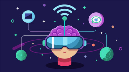 A virtual reality game where players can connect via a wireless brainnetwork allowing for a truly immersive and interactive gaming experience..