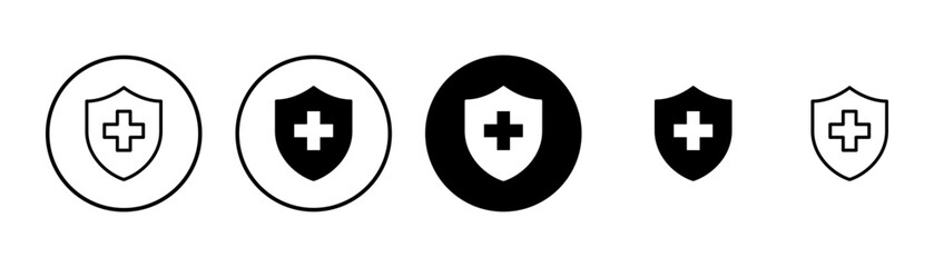 Health insurance icon vector isolated on white background. Insurance health document icon