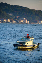 boat on the bosphorus, istanbul