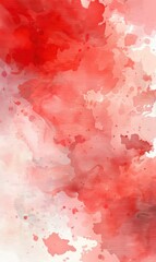 watercolor-inspired red abstract background with soft washes of color and delicate brush strokes, adding a touch of artistic flair , Hd Background