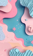 whimsical abstract background animation with playful patterns and quirky motifs, adding a touch of charm and personality to the design, Hd Background