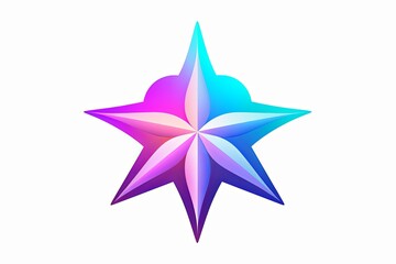 Obraz premium Cosmic Star Cluster Gradients: Astronomical Observatory Logo Design