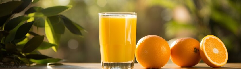 Bright and sunny morning juice, combining vibrant yellows of orange and lemon with a hint of ginger for a zesty, energizing kick