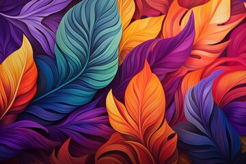 Exotic Jungle Foliage Gradients: Tropical Cooking Recipe Book Cover Design