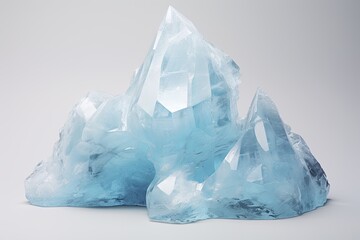 Glacial Iceberg Crystal Gradients: Exhibition of Natural Ice Sculpture Poster