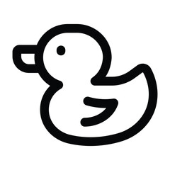 Fototapeta premium Simple Rubber Duck icon. The icon can be used for websites, print templates, presentation templates, illustrations, etc
