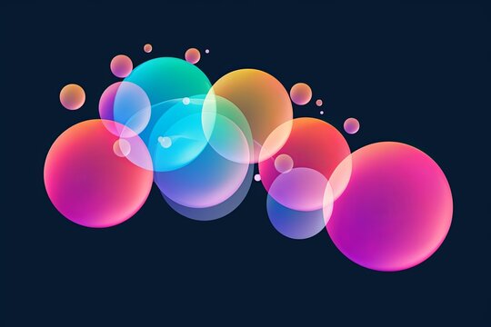 Polychromatic Soap Bubble Gradients Daycare Logo Design: A Burst of Creativity
