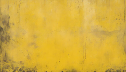 Yellow Grunge Wall Texture Digital Painting Abstract Background Illustration Distressed Old Urban Design