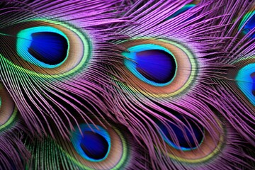 Radiant Peacock Feather Gradients: A Wildlife Photographer's Portfolio Showcase
