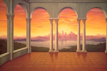 Renaissance Oil Painting Gradients: Classical Art Calendar Creations