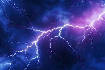 Thunderous Lightning Bolt Gradients: Electric Digital Animation Showcase