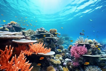 Obraz premium Great Barrier Reef Epiphany: Tropical Coral Reef Gradients Revealed