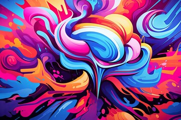 Vibrant Graffiti Art Gradients Indie-Film-Poster Design MasterPiece