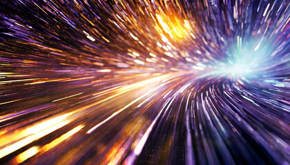 Burst of light, symbolizing speed and innovation. It’s a visual metaphor for rapid technological advancement
