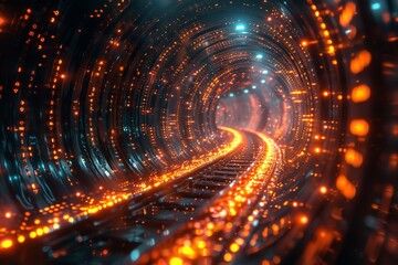 Obraz premium Light at the End of the Tunnel