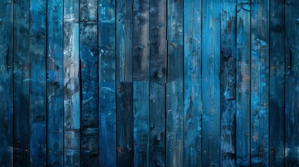 Fototapeta na wymiar High-resolution image of weathered blue wooden planks with rustic appeal