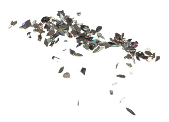 Diamond glass glitter sparkle explosion isolated white background decoration. Many Diamond Glitter...
