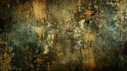 Abstract grunge background with a blend of dark and light colors, featuring textures that resemble decay and aging.
