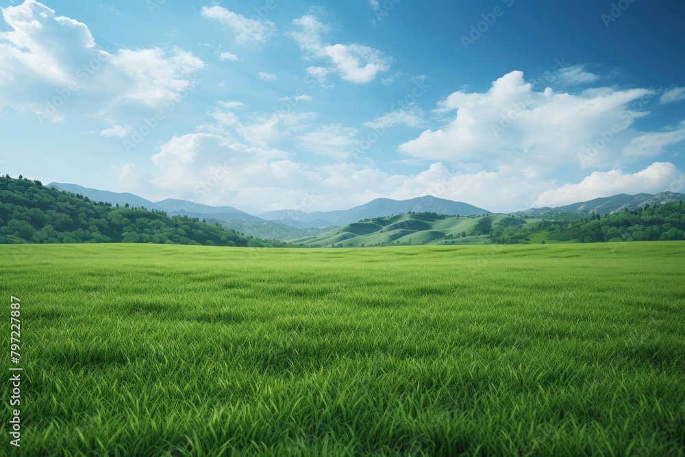 Wall mural field landscape outdoors pasture.