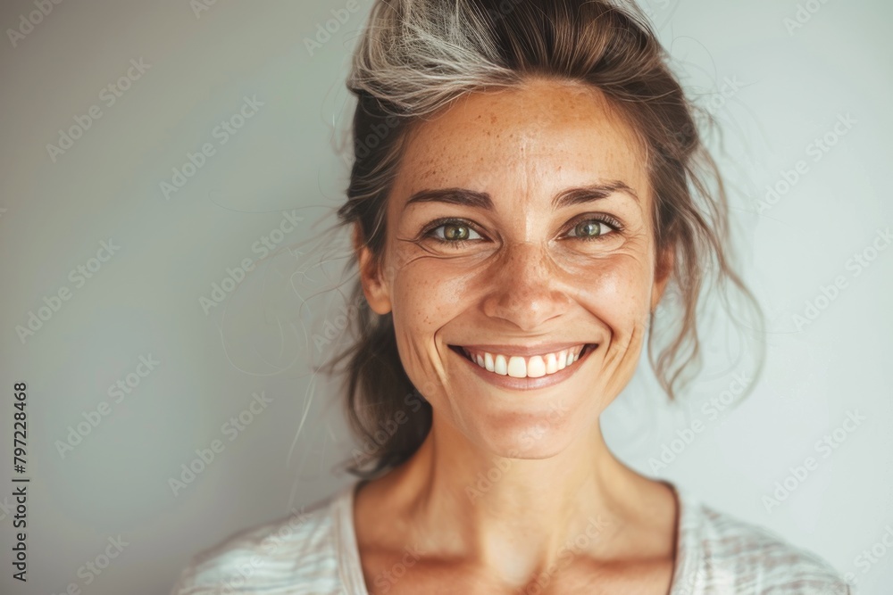 Poster composite hydration in aging dark spot treatment portrays face dynamics, focusing on dermatological 