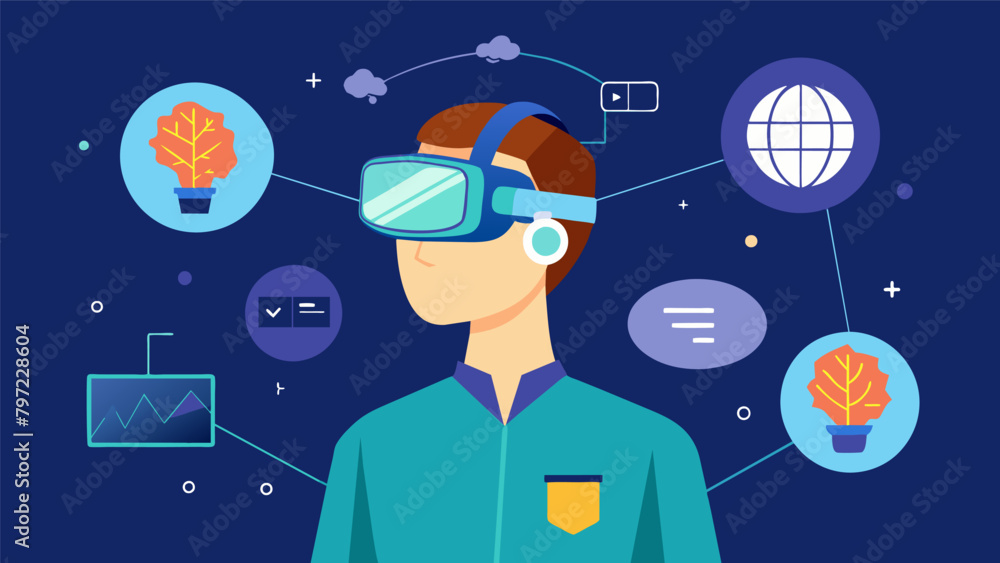 Poster a virtual reality program used to demonstrate the potential benefits of a personalized neural implan