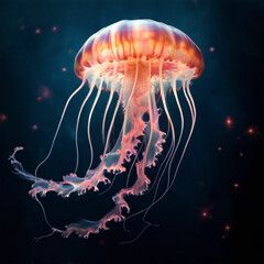 Obraz premium jelly fish in the water