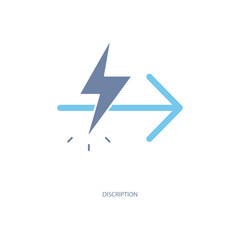 discription concept line icon. Simple element illustration. discription  concept outline symbol design.