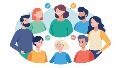 A family storytelling circle where each member takes turns sharing a memorable or significant moment from their familys history creating a