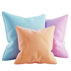 Pillow set 3D icon.