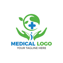 MEDICAL PHRMACY LOGO DESING VECTOR TEMPLATE ILLUSTRATION