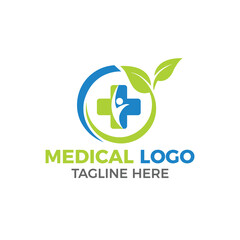 MEDICAL PHRMACY LOGO DESING VECTOR TEMPLATE ILLUSTRATION