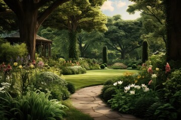 Naklejka premium Gardener architecture landscape outdoors.