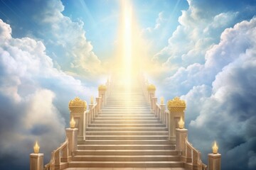 Way to heaven architecture backgrounds staircase.
