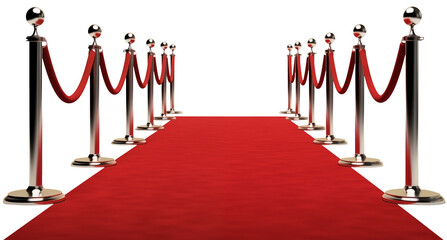 Fashion Hollywood red carpet PNG with Poles isolated on white and transparent background - Celebrities Tuxedo VIP Premiere entrance Luxury interview