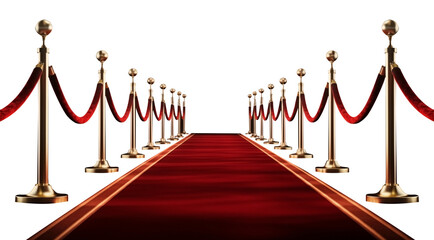 Fashion Hollywood red carpet PNG with Poles isolated on white and transparent background - Celebrities Tuxedo VIP Premiere entrance Luxury interview